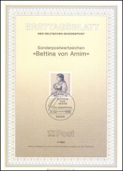 1985  Erstagsblätter Berlin - Jahrgang 1985