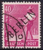 1948  Freimarken: Schwarzaufdruck