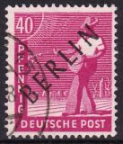 1948  Freimarken: Schwarzaufdruck
