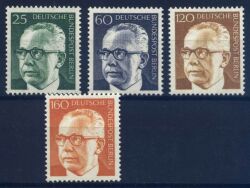 1971  Freimarken: Bundesprsident Gustav Heinemann