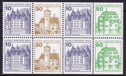 1980  Freimarken: Burgen & Schlosser aus Markenheftchen