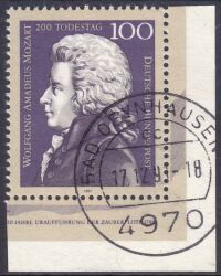 1991  Todestag von Wolfgang Amadeus Mozart