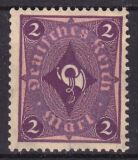 1921  Freimarke: Posthorn