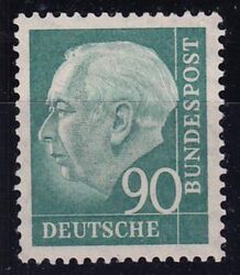 1076 - 1956  Freimarke: Theodor Heuss