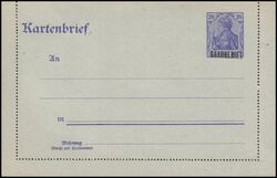 1920  Germania - Kartenbrief