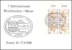 1988  7. Internationale Briefmarkenmesse in Essen