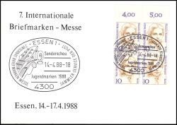 1988  7. Internationale Briefmarkenmesse in Essen