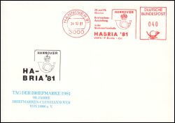 1981  Briefmarkenausstellung HABRIA `81