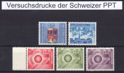 1966  Versuchs- oder Probedrucke der Schweizer PPT