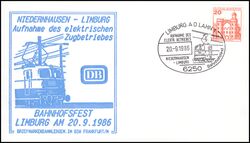 1986  Aufnahme des elektrischen Zugbetriebes Niederhausen - Limburg