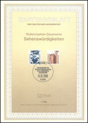 1988  Erstagsblätter BRD - Jahrgang 1988