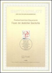 1989  Erstagsblätter BRD - Jahrgang 1989