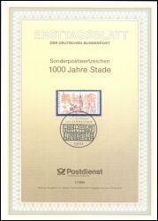 1994  Erstagsblätter BRD - Jahrgang 1994