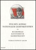 1956  70. Geburtstag von Ernst Thälmann - Block