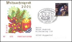 2001  Weihnachtsgru aus Essen