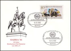 1986  HABRIA `86 - 100 Jahre Briefmarken-Club Hannover