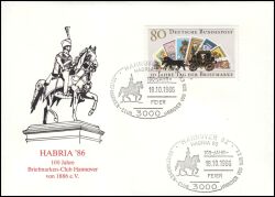 1986  HABRIA `86 - 100 Jahre Briefmarken-Club Hannover