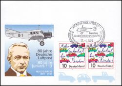 1999  RHEIN-RUHR-POSTA `99 - 80 Jahre Deutsche Luftpost