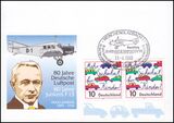 1999  RHEIN-RUHR-POSTA `99 - 80 Jahre Deutsche Luftpost
