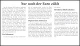 2002  Euro - alleiniges Zahlungsmittel