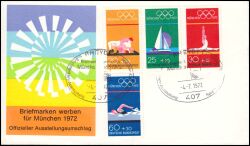 1972  Briefmarken werben fr Mnchen - Rheyd