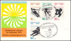1972  Briefmarken werben für München 1972 - Rheydt