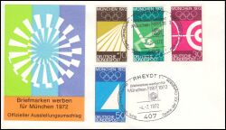 1972  Briefmarken werben für München - Rheyd