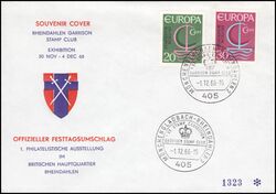 1966  1. Philatelistische Ausstellung des Garrison Stamp Club in Rheindalen
