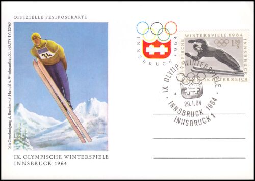 1964 Olympische Winterspiele in Innsbruck BriefmarkenVersandWelt.de
