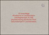1980  Auswechslung aller Post-Datumstempel in...