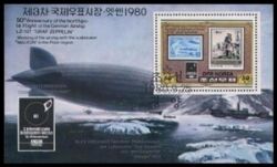 Korea-Nord 1980  Sonderblock LZ 127 "Graf Zeppelin"