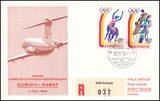 1976  Erste Direkte Luftpost-Abfertigung Zrich - Rabat...
