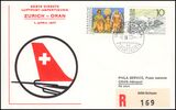 1977  Erste Direkte Luftpost-Anfertigung Zrich - Oran ab...