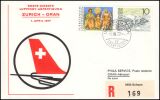 1977  Erste Direkte Luftpost-Anfertigung Zürich -...
