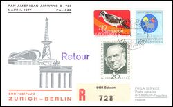 1977  Erster Jetflug Zrich - Berlin ab Liechtenstein