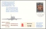 1978  Erste Direkte Luftpost-Abfertigung Genf - Maseru ab...