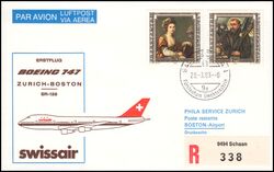 1983  Erstflug Boeing 747 Zürich - Boston ab Liechtenstein
