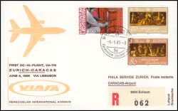 1985  Erster DC-10-Flug Zürich - Caracas ab Liechtenstein