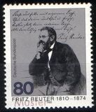 1985  Geburtstag von Fritz Reuter mit Aufdruck  MUSTER 