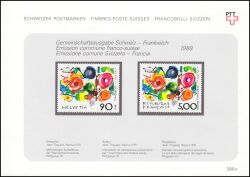 1988  Sammelblatt der PTT - Zeitgenössische Kunst