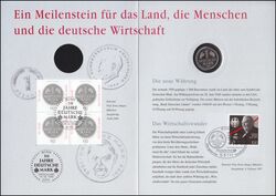 1998  Erinnerungsblatt - 50 Jahre Deutsche Mark