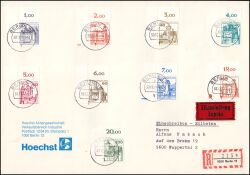 1977  Freimarken Burgen & Schlösser aus Bogen