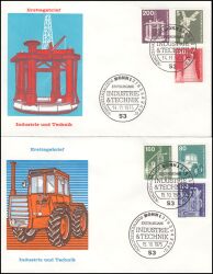 1975  Freimarken: Industrie & Technik kompl.