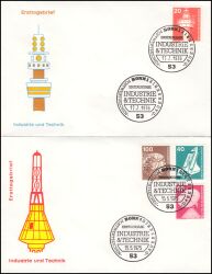 1975  Freimarken: Industrie & Technik kompl.