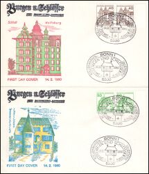 1980  Freimarken: Burgen & Schlsser aus Bogen