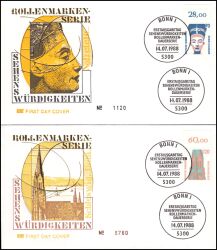 1988  Freimarken: Sehenswrdigkeiten aus Bogen