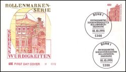 1991  Freimarken: Sehenswrdigkeiten aus Bogen