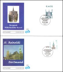 2001  Freimarken: Sehenswürdigkeiten aus Bogen