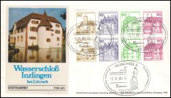 1980  Freimarken: Burgen & Schlösser aus MH - 1. Verwendungstag