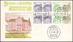 1982  Freimarken: Burgen & Schlösser aus MH - 1. Verwendungstag